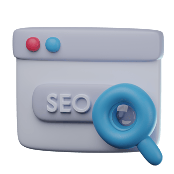3D SEO Transparent Icon Illustration png