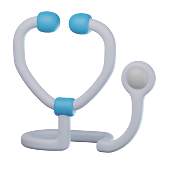 3D Stethoscope Transparent Icon Illustration png