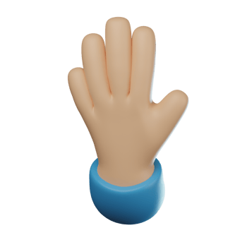 3D Tap Button Hand Gesture Transparent Icon Illustration png