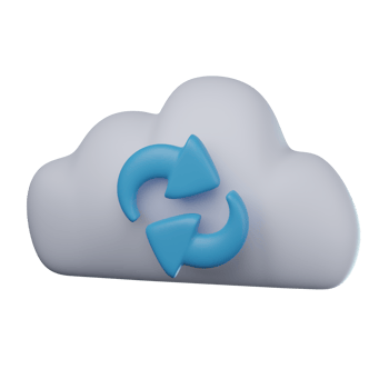 3D Sync Transparent Icon Illustration png