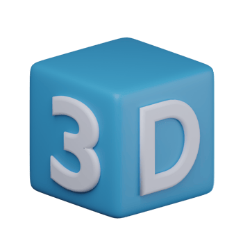 3D Design Transparent Icon Illustration png
