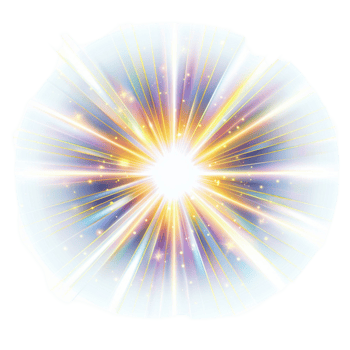 Sun Rays with Glare and Light png