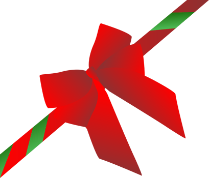 Red bow christmas background element png