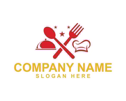 Creative Kitchen Chef and Cooking Logo Design for Restaurants vector
