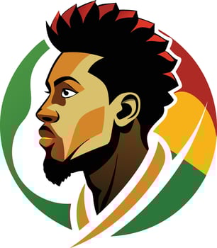 The logo of the national football team of jamaica vector