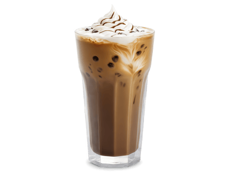 Iced Coffee A chilled cup of strong coffee served over ice, with a splash of milk or cream. The ice png
