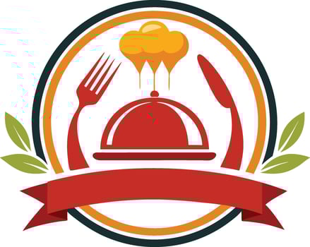 Restaurant logo design vector