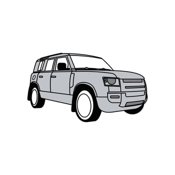 design of Car Vehicle Transportation Isolated on white background, suitable for your design vector