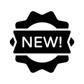 Badge icon with NEW label for new product arrivals vector