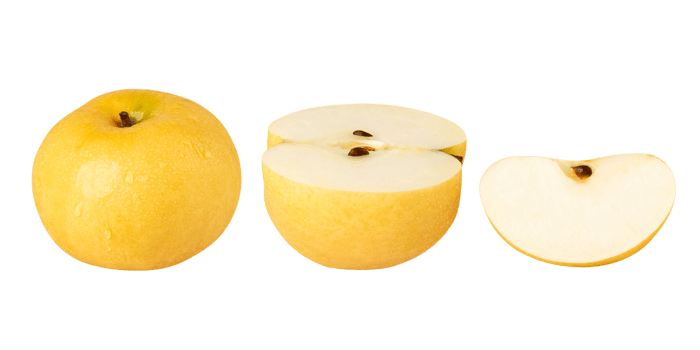 Asian Pear cutout, full depth of field png