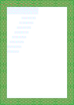 green gold square belarusian national ornament frame. Ethnic pattern rectangle of Slavic peoples, Russian, Ukrainian, Serb, Pole, Bulgarian. Cross stitch template vector