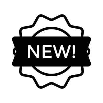 Badge icon with NEW label for new product arrivals vector