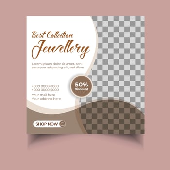 Best Collection jewellery social media post vector