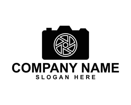 Elegant Photography Logo with Camera Icon and Lens Design vector
