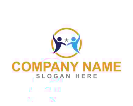 Leadership and Life Coaching Logo with Trainer and Career Icon vector
