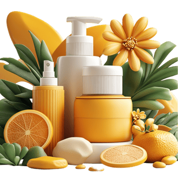 Orange and Lemon Cosmetic Products png
