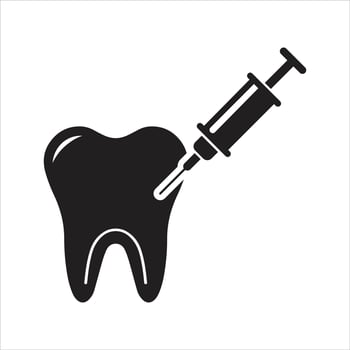 Dentistry. Dental treatment icon vector