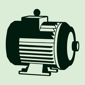 Detailed Motor Illustration Artwork vector