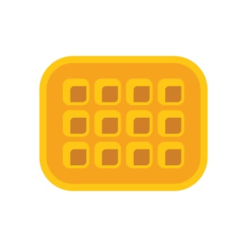 Square waffle with rounded corners illustration vector