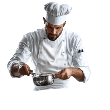 Chef cooking food png