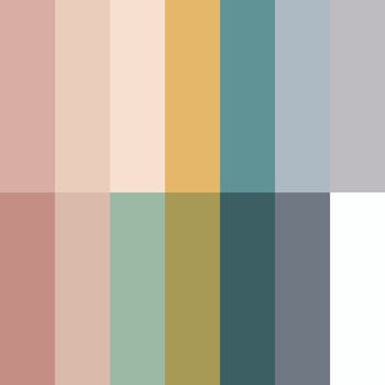 Future Fashion Trend Colors Forecast Collection Square Color Palette Popular Colors. vector