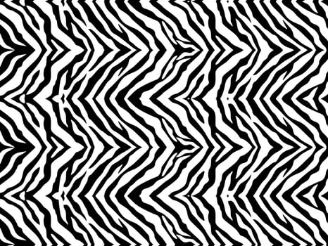 Black-White Stripes Lines Motifs Pattern Inspired by Zebra. Decoration for Interior, Carpet, Textile, Garment, Silk, Tile, Paper, Wrapping, Wallpaper, Etc. Size and Color Editable vector