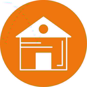 Home Glyph Style Icon vector