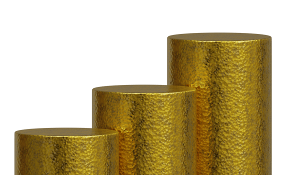 golden cylinder podium png