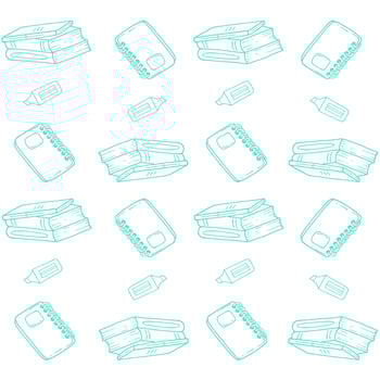 school assignment book pattern vector