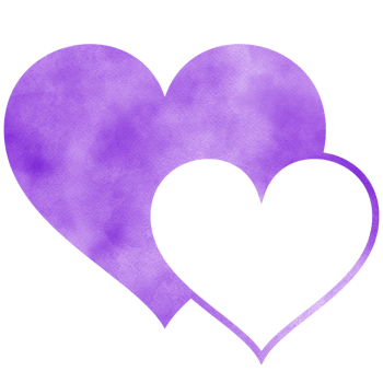 Purple Couple Hearts png