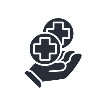 medical care icon. .Editable stroke.linear style sign for use web design,logo.Symbol illustration. vector