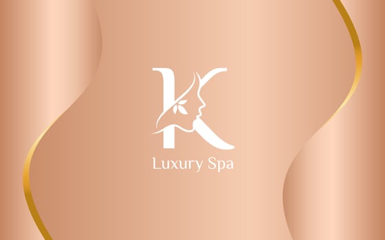 K Spa and Wellness Beauty Luxury Logo vector