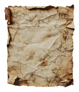 Crumpled antique parchment texture png