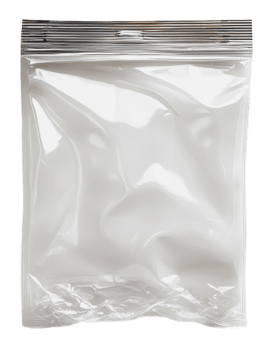 Clear bag for food storage or organizing png