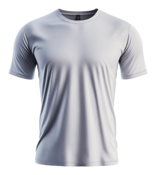 Simple gray athletic shirt for casual wear png
