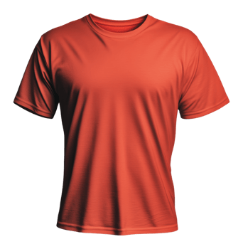Red t-shirt on a simple background png