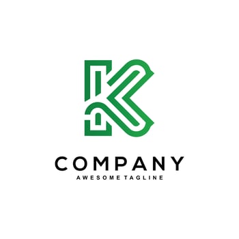 Versatile Letter K logo for business representation vector