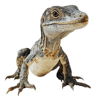 Lizard on a bright white background png