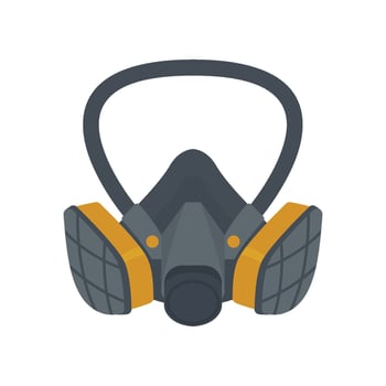 Respirator Mask Gas mask icon. Flat illustration of gas mask icon for web design vector