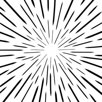 Abstract line comic burst Speed manga illustration vector