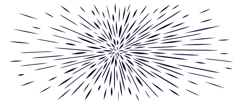 Abstract line comic burst Speed manga illustration vector