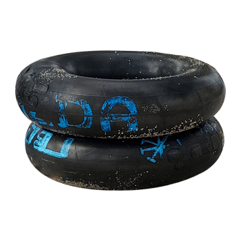 BLACK RING RUBBER WITH SAND ON THE BEACH TRANSPARENT png