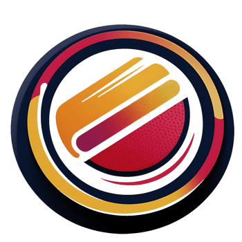 circular logo with a red, yellow and orange design png