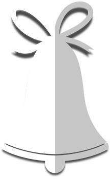christmas white Paper cut bell png
