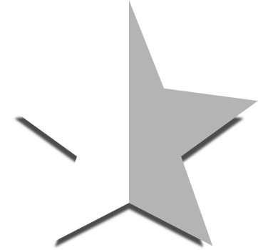 Christmas paper star icon on transparent background png