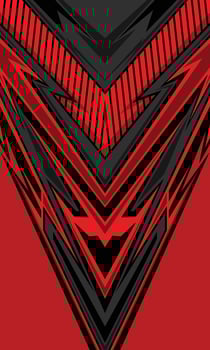 Modern red and black geometric stripes wallpaper for sublimation jersey vector