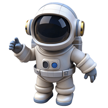 Adorable 3D Astronaut, Spaceman, Cartoon, Cute, Galaxy, Cosmos, Planet, Exploration, Adventure, Univ png