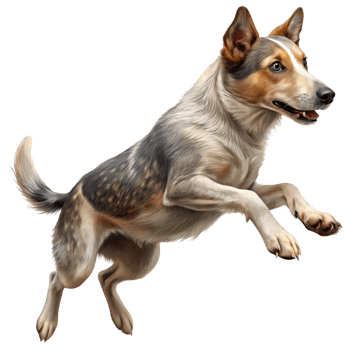 High flying Canine A Stunning Image of a Dog in Mid Leap, Perfect for Pet Websites, Animal Blogs, and More png