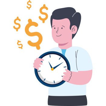 business man with time png