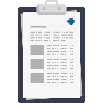 medical order in clipboard png